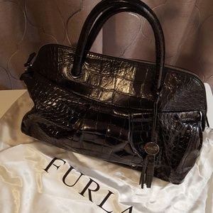 Authentic Large Black Furla Purse